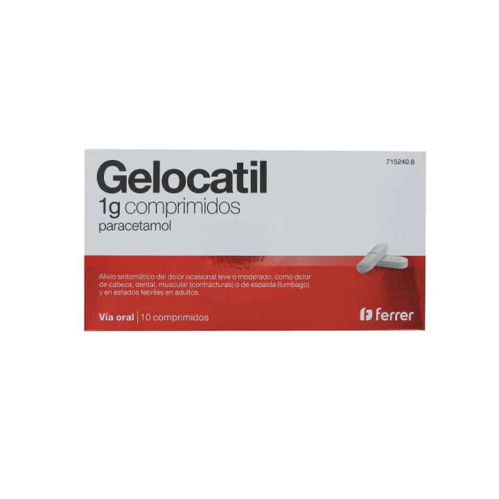 Gelocatil 1g 10compr