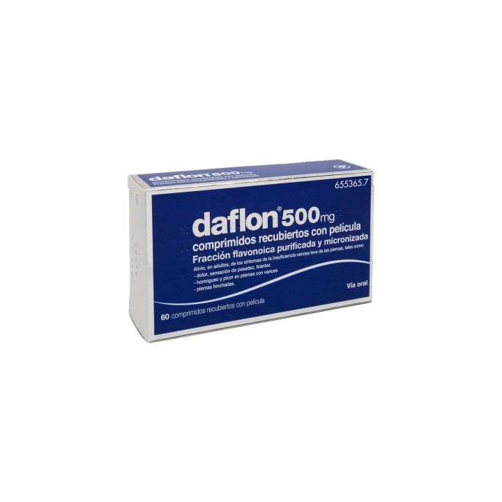 Daflon Comprimidos Recubiertos 500mg 60Comp